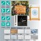 124-Piece Alphabet & Number Mandala Stencil Set – Reusable 2" & 4" Letters, Uppercase & Lowercase, Calligraphy & Block Styles for DIY Painting on Wood, Wall, Fabric, Rock, Canvas & Bullet Journals